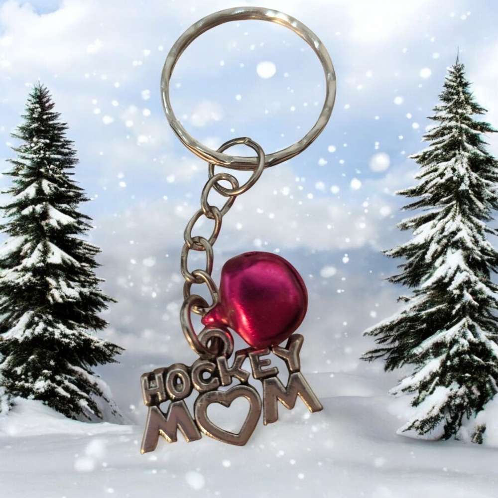 Hockey Mom keychain 3 available
